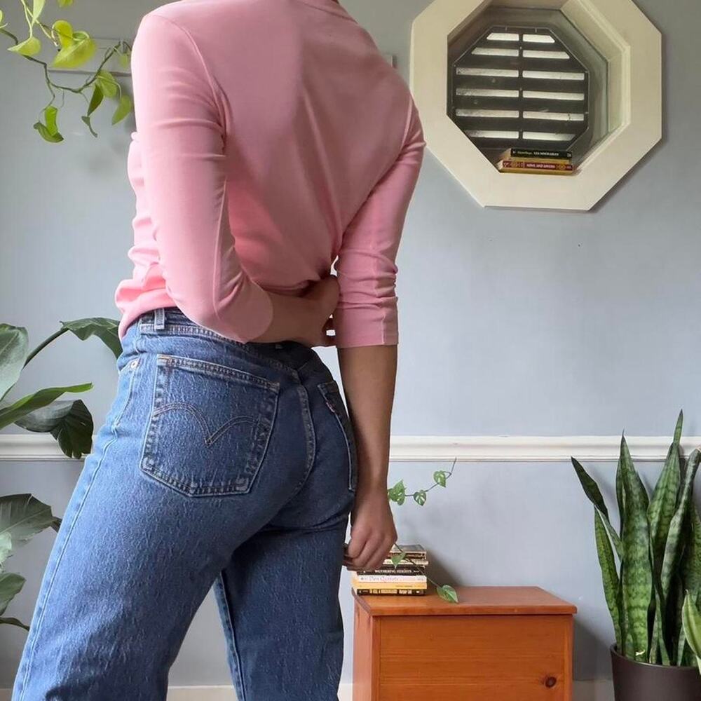 Uniqlo supima cotton pink top (XS)